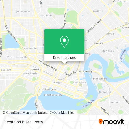 Mapa Evolution Bikes