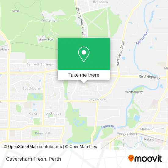 Mapa Caversham Fresh