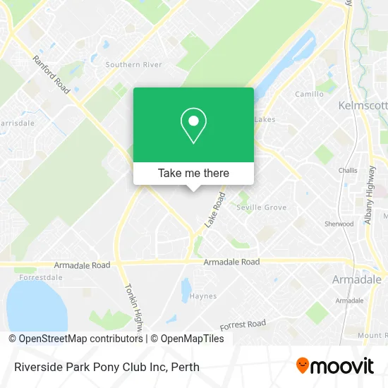 Riverside Park Pony Club Inc map