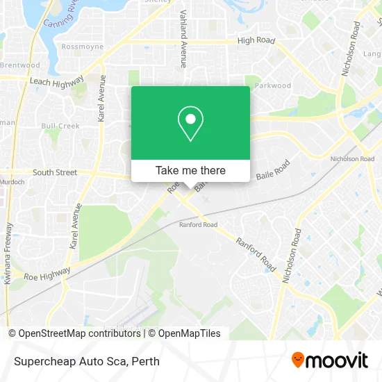 Mapa Supercheap Auto Sca
