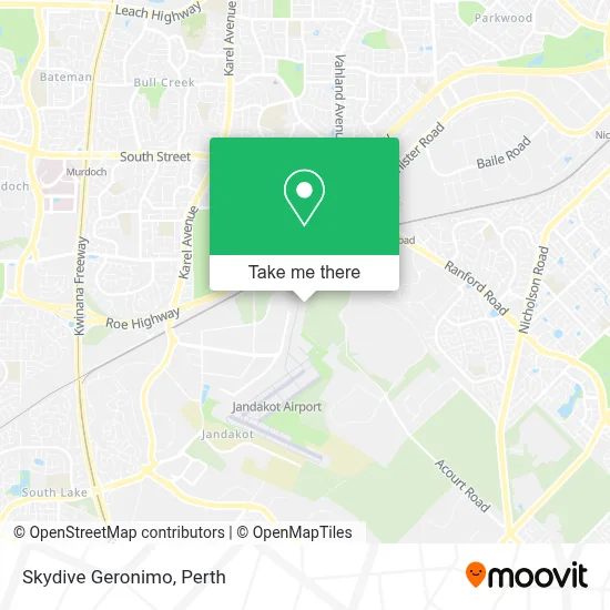 Mapa Skydive Geronimo