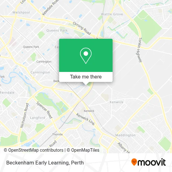 Beckenham Early Learning map