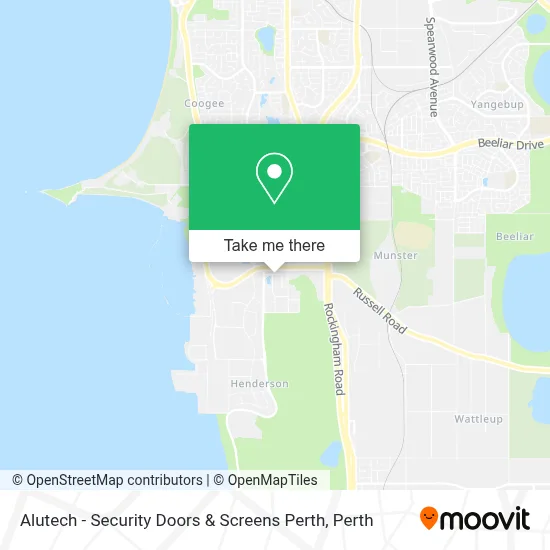 Mapa Alutech - Security Doors & Screens Perth