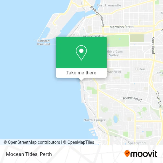 Mapa Mocean Tides