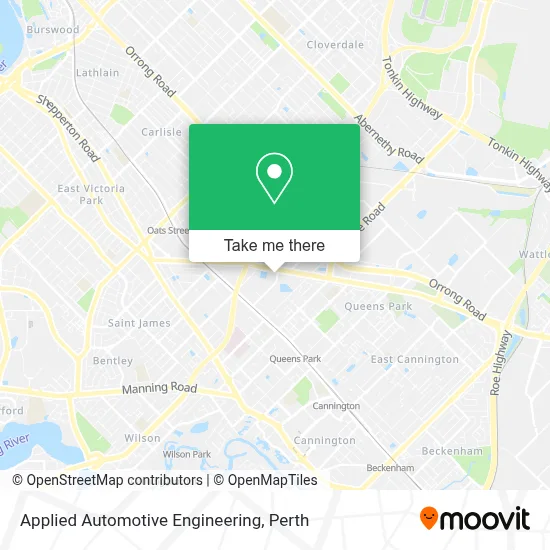 Applied Automotive Engineering map