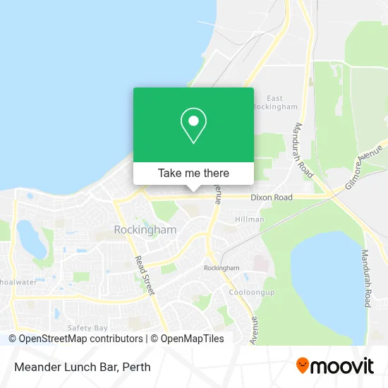 Mapa Meander Lunch Bar