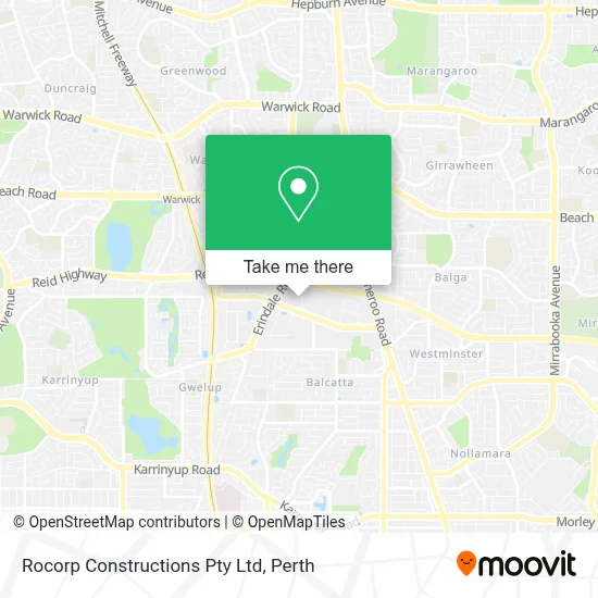 Rocorp Constructions Pty Ltd map