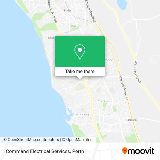 Command Electrical Services map