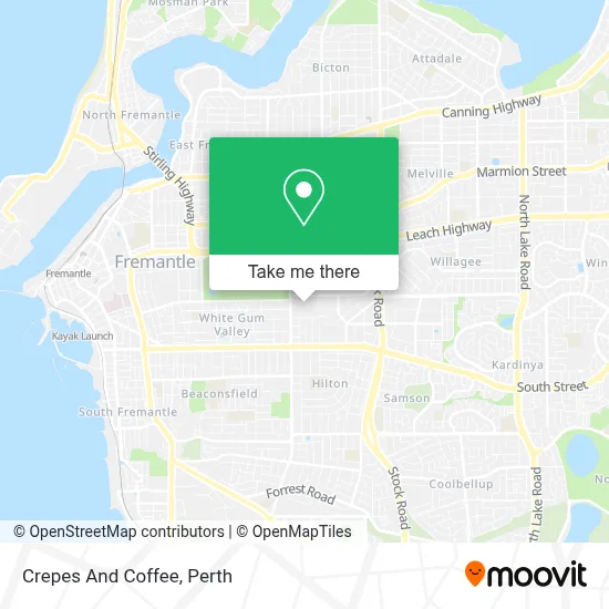 Mapa Crepes And Coffee