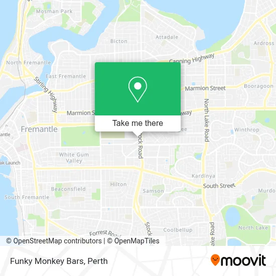 Mapa Funky Monkey Bars