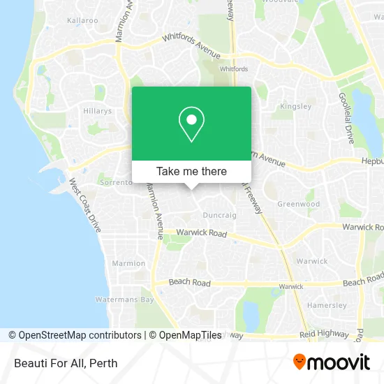 Beauti For All map
