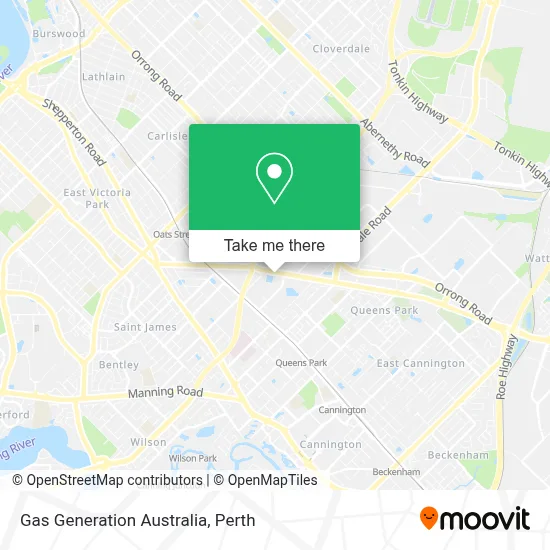 Mapa Gas Generation Australia
