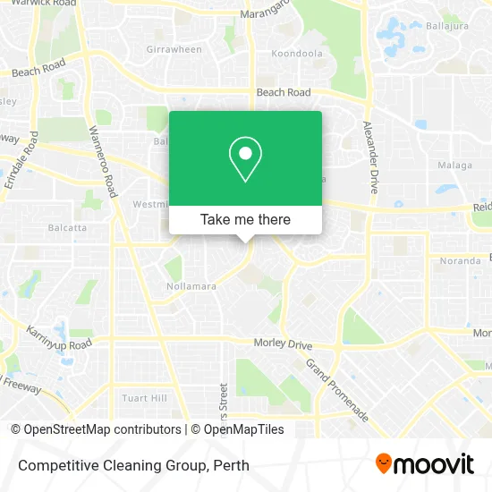 Competitive Cleaning Group map