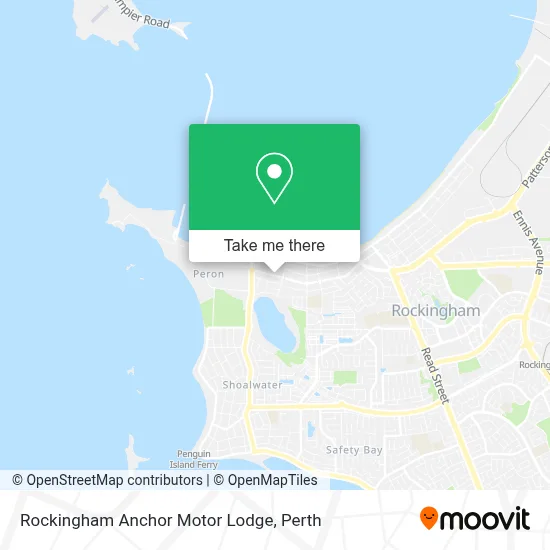 Mapa Rockingham Anchor Motor Lodge