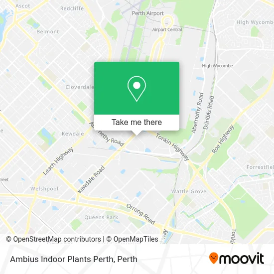 Mapa Ambius Indoor Plants Perth