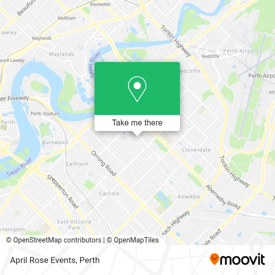 April Rose Events map