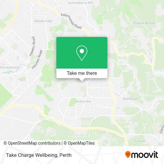 Mapa Take Charge Wellbeing