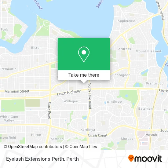 Mapa Eyelash Extensions Perth