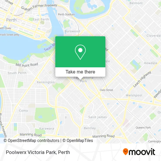 Mapa Poolwerx Victoria Park
