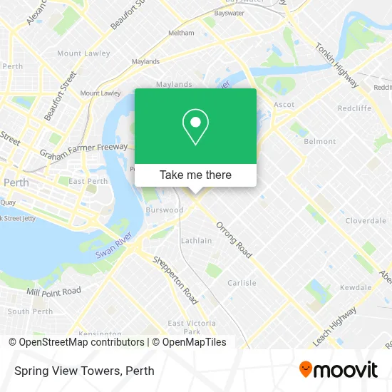 Mapa Spring View Towers