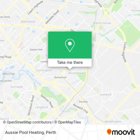 Aussie Pool Heating map