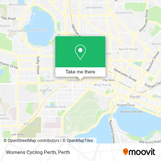 Mapa Womens Cycling Perth