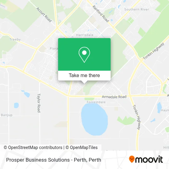 Mapa Prosper Business Solutions - Perth