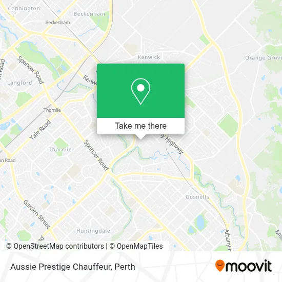 Aussie Prestige Chauffeur map