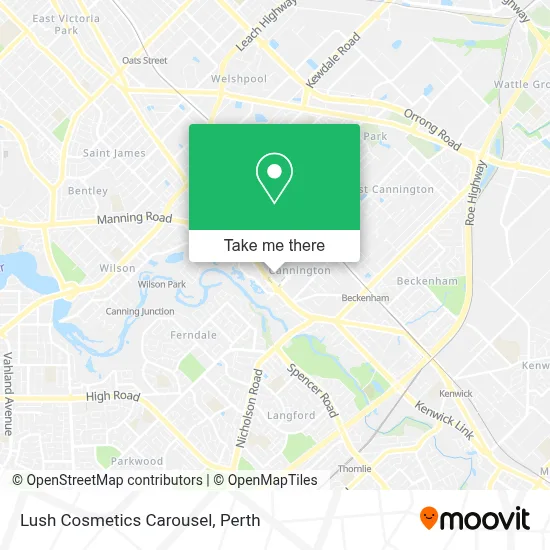 Mapa Lush Cosmetics Carousel