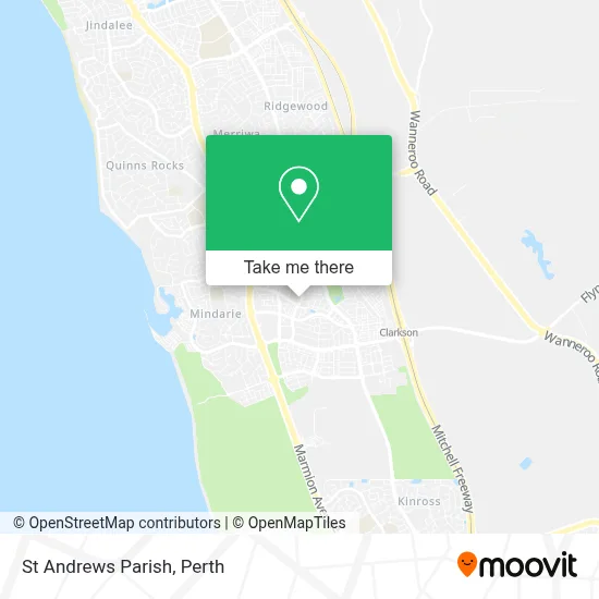 Mapa St Andrews Parish