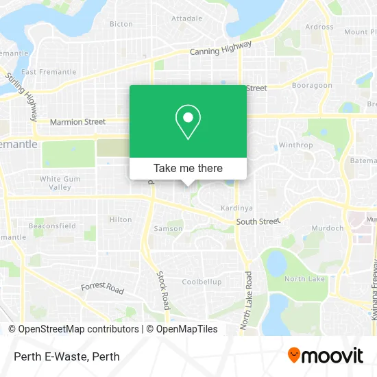 Mapa Perth E-Waste