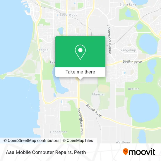 Mapa Aaa Mobile Computer Repairs