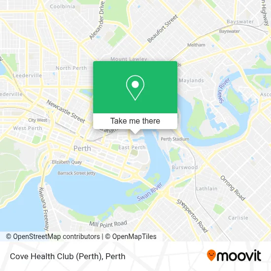 Mapa Cove Health Club (Perth)