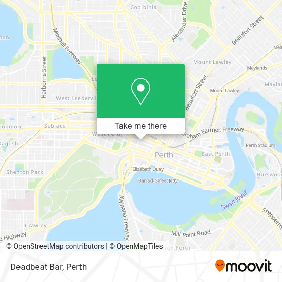 Mapa Deadbeat Bar
