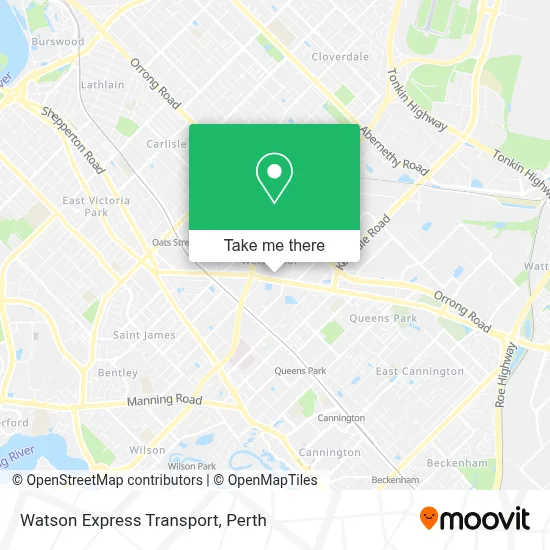Mapa Watson Express Transport