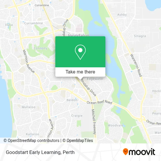 Mapa Goodstart Early Learning