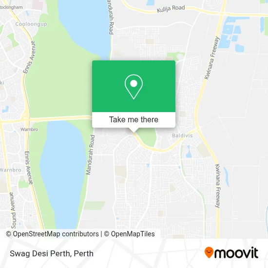 Mapa Swag Desi Perth