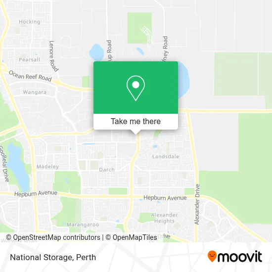 Mapa National Storage