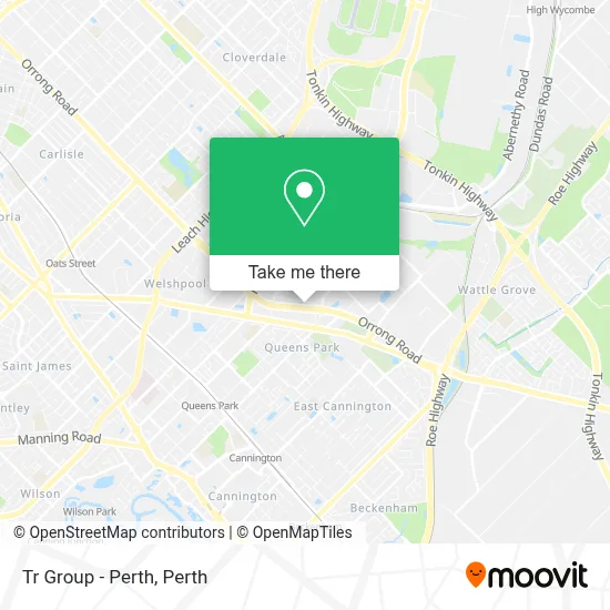 Mapa Tr Group - Perth