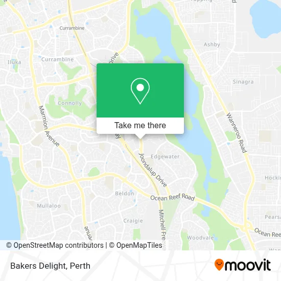 Mapa Bakers Delight