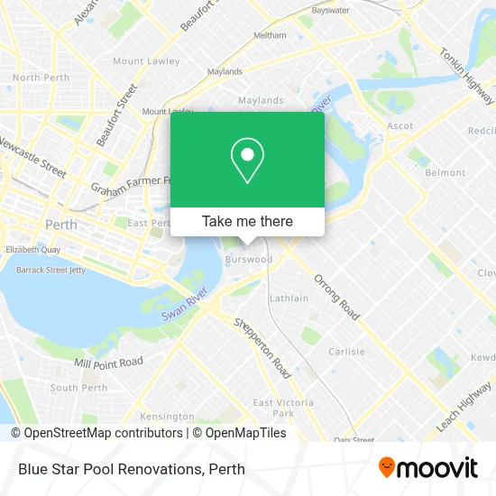 Mapa Blue Star Pool Renovations