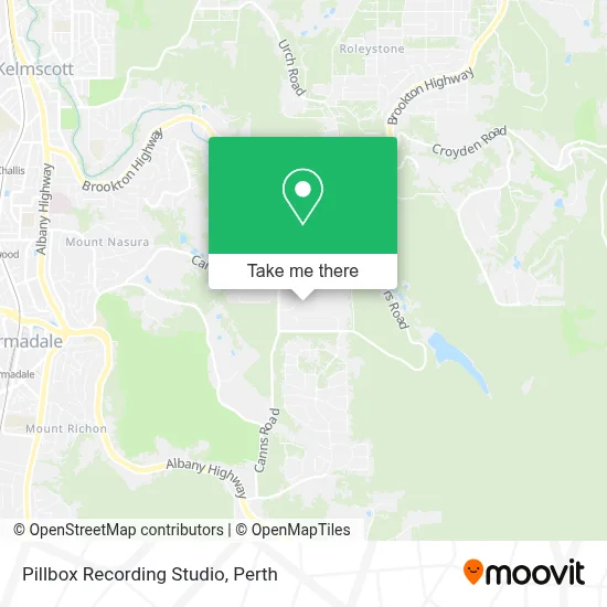 Mapa Pillbox Recording Studio