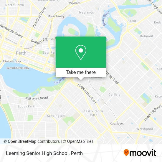 Mapa Leeming Senior High School