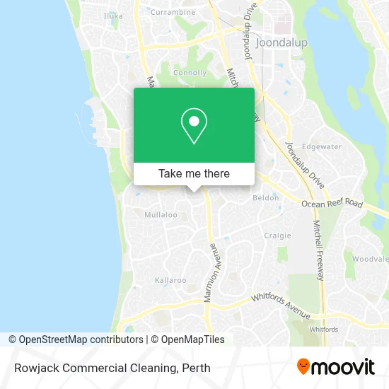 Mapa Rowjack Commercial Cleaning