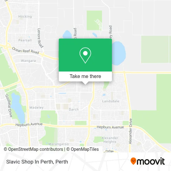 Mapa Slavic Shop In Perth