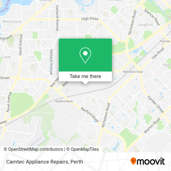 Mapa Camtec Appliance Repairs