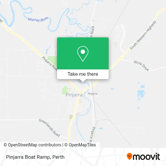 Mapa Pinjarra Boat Ramp