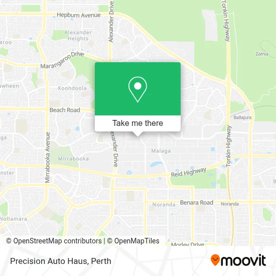Mapa Precision Auto Haus