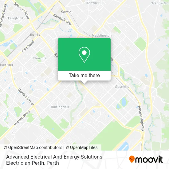 Mapa Advanced Electrical And Energy Solutions - Electrician Perth