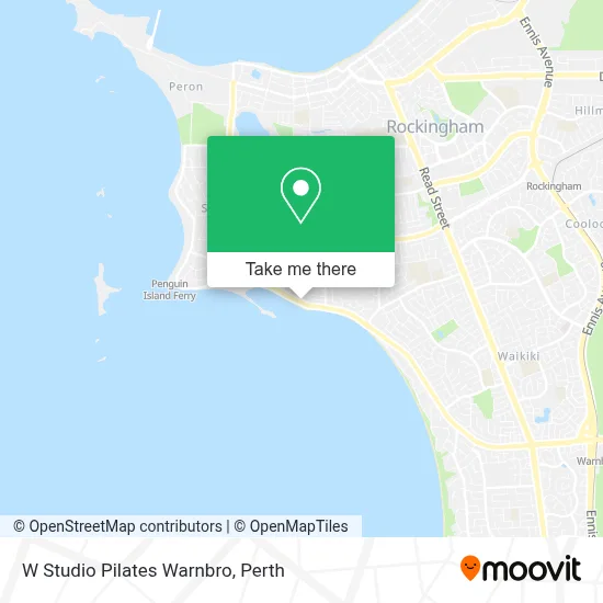 Mapa W Studio Pilates Warnbro